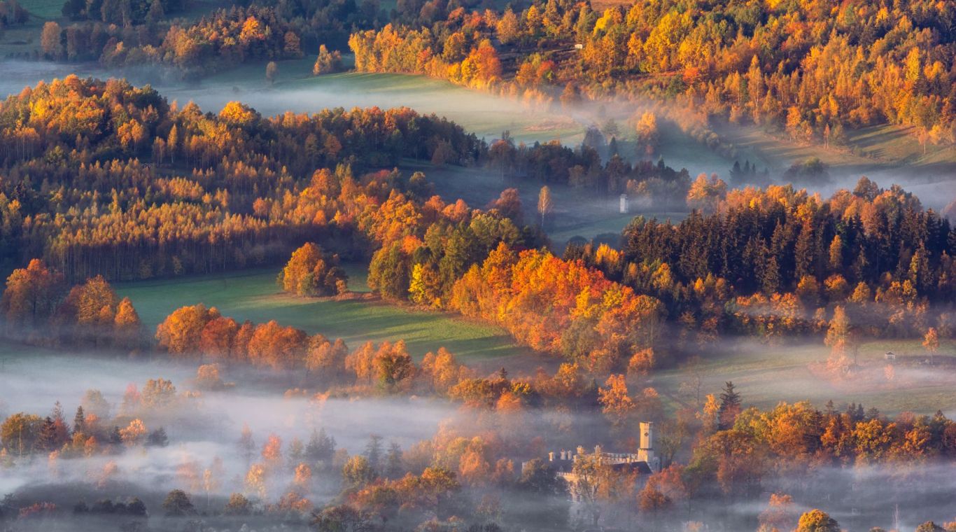 Zamek w jesiennej aurze
