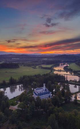 Widok na Zamek i okolicę